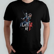 Pixxa Lies Of P Unisex %100 Pamuklu Bisiklet Yaka T-Shirt Model 1