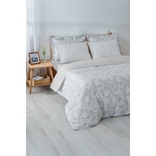 Green Black Fiorina Bej Çift Kişilik %100 Pamuk Saten 210 Tc Nevresim Takımı