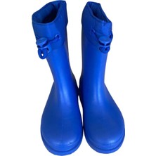 Konçlu Erkek Çocuk Yağmur Çizmesi 26-35 Mavi