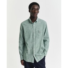 Gant Erkek Yeşil Regular Fit Düğmeli Yaka Gömlek 3250082.318