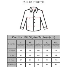 Emilio Cerutti Beyaz Comfort Fit Uzun Kollu Erkek Gömlek