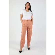 Balins Kadın Poplin Gabardin Pantolon Turuncu