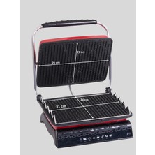 Arnell Tost Makinası Ultra Granit Yüzey Ile Sağlıklı Pişirim | 1800w Yağ Hazneli Ultra Granit Tost Makinesi