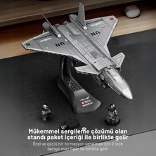Sembo Block Cz-0j 5. Nesil Savaş Uçağı Yapı Bloğu Seti 625 Parça