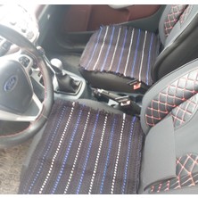 TAŞKINEV HOME Terletmez Oto Koltuk Kilim Seti 2 Ön 1 Arka 3lü Set %100PAMUKLU El Dokuması Minder
