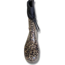Konçlu Kadın Yağmur Çizmesi 36-40 Leopar