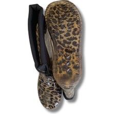 Konçlu Kadın Yağmur Çizmesi 36-40 Leopar