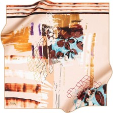 Pierre Cardin Tivil İpek Eşarp 8276438 - 961 - 48693 Pudra Karışık Desen