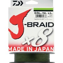 Daiwa J-Braid 8b Koyu Yeşil 150M Ip Misina