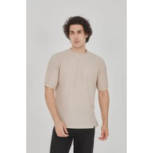Unisex Jakar Kumaş Rahat Kol T-Shirt