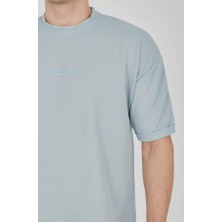 Unisex Waffle Kumaş Rahat Kol T-Shirt