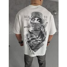 Unisex Baskılı Oversize T-Shirt