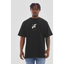 Unisex Baskılı Oversize T-Shirt