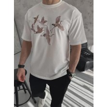Unisex Nakış Işlemeli T-Shirt