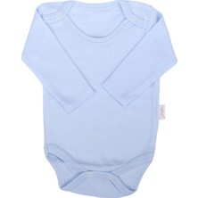 by BebekOdam Erkek Bebek Mavi Raporlu Uzun Kollu Zıbın - 1012952