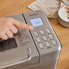 Karaca Bake Ice Inox 15 In 1 Çok Fonksiyonlu Dondurma, Reçel, Yoğurt, Hamur Yoğurma Ve  Ekmek Yapma Makinesi