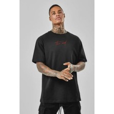 Unisex Baskılı Oversize T-Shirt