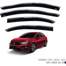 Honda Cıty  Kromlu Cam Rüzgarlığı 4lü 2023 2024 2025 2026 2027