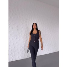 Kadın Çizgili Kruvaze Yaka Yelekli Ikili Takım – Yüksek Bel Ispanyol Paça Pantolonlu Modern Kombin