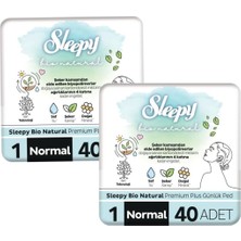 Sleepy Bio Natural Premium Plus Günlük Ped 40 Li 2 Adet