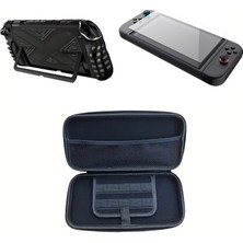 Teknoroket Nintendo Switch 2 Koruyucu Taşıma Çantası ve Temperli Cam Ekran Koruyucu ve Şok Emici Komple Kılıf Seti