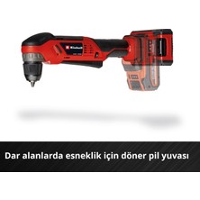 Einhell Akülü Açılı Vidalama TE-AD 18 Li-Solo Power X-Change (18 V, 45 Nm, 10 mm Hızlı Sıkma Mandren, LED Işık, Döndürülebilir Akü Yuvası, akü dahil değildir) - 4514290
