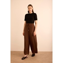 Beli Lastikli Bol Pantolon