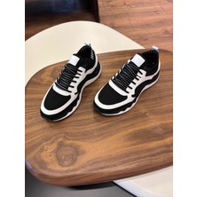 Tokyo Triko Siyaha Beyaz Erkek Sneaker