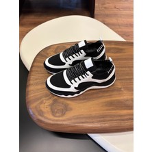 Tokyo Triko Siyaha Beyaz Erkek Sneaker