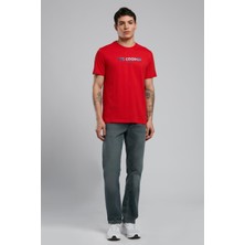 Lee Cooper Jagger Erkek Slım Straıght Dar Kesim Normal Bel Düz Paça Jean Pantolon Gri