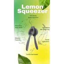 Gerçek Döküm Narenciye Limon Sıkacağı Siyah