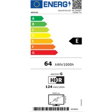 Vestel 55UV9750 55'' 139 Ekran Uydu Alıcılı 4K Ultra HD Smart VİDAA LED TV