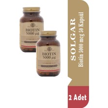 Seddar Collection Solgar Biotin 5000 Mcg 50 Kapsül 2 Adet