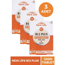 Seddar Collection New Life B12 Plus Methylcobalamin 60 Tablet 3 Adet