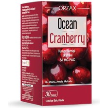 Seddar Collection Orzax Ocean Cranberry Turna Yemişi Ekstresi 36 Mg Pac 30 Kapsül