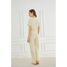 Kaşkorse Ayçiçeği Pijama Takımı