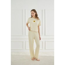 Kaşkorse Ayçiçeği Pijama Takımı