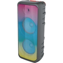 Bluetooth Speaker 8x2 Hoparlör Mikronfonlu Parti LED Işıklı