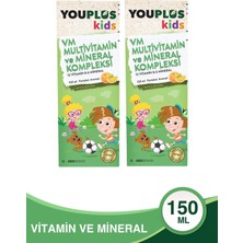 Youplus Kids Vm Multivitamin ve Mineral Kompleksi 150 ml 2 Adet