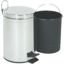 Krom Pedallı Çöp Kovası 40 Lt -Paslanmaz -Krom