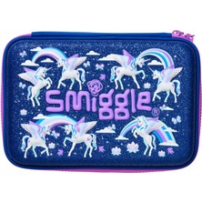 Smiggle - Away Hardtop Unicorn Iki Katlı Kalem Kutusu