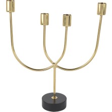 Mikasa Moor Gold Siyah 4 Kollu Şamdan