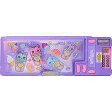 Smiggle - Wonder World Tatlı Atıştırmalıklar Hesap Makineli Pop Out Otomatik Kalem Kutusu
