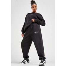 Nike Sportswear Phoenix Fleece Oversize High Rise Pants Kadın Oversize Yüksek Belli Şardonlu Eşofman Altı Siyah