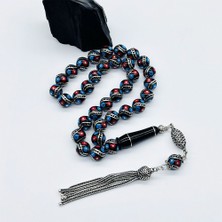 Misket Kesim Çeşmi Bülbül Işlemeli Erzurum Oltu Taşı Tesbih