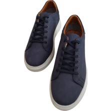 Hızır Shoes Mavi Nubuk Erkek Ayakkabısı