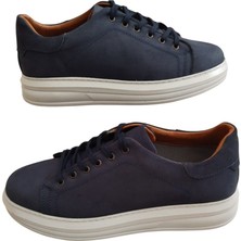 Hızır Shoes Mavi Nubuk Erkek Ayakkabısı