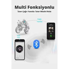 BT22 Bluetooth 5.0 Destekli Kask Kulaklığı Intercom Motosiklet Kulaklık