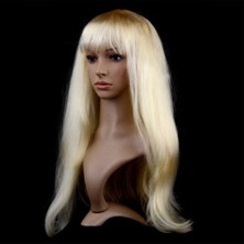 Altın Renk Uzun Parti Peruğu