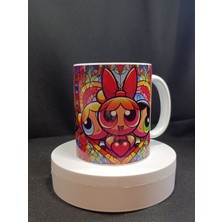 Powerpuff Girls Temalı Porselen Kupa Bardak